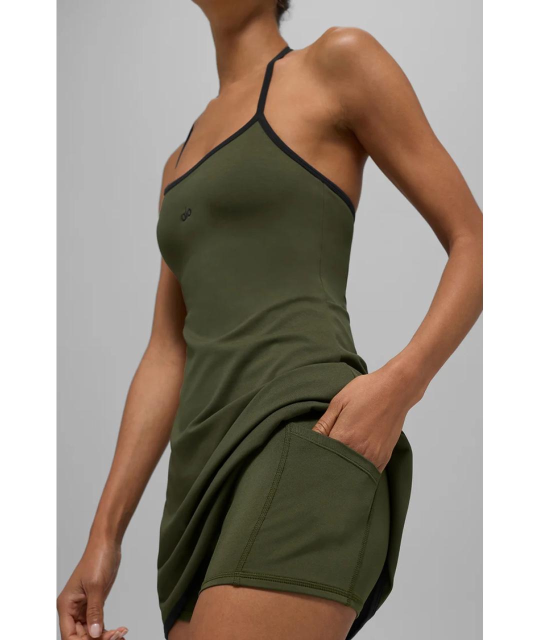 ALO YOGA Зеленые платье, фото 3