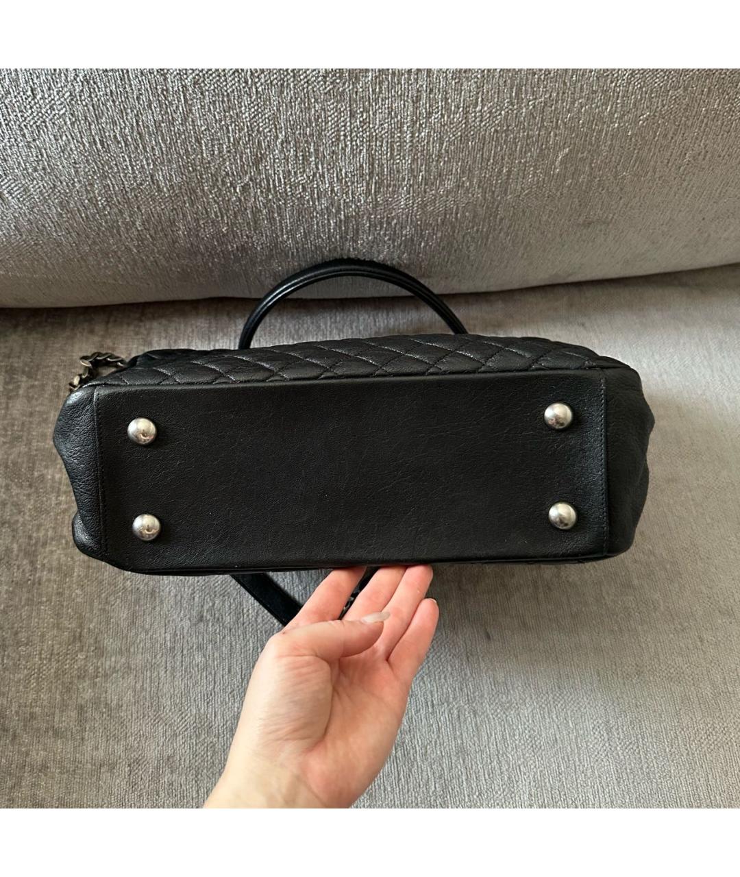 SAINT LAURENT Черная кожаная сумка через плечо, фото 5