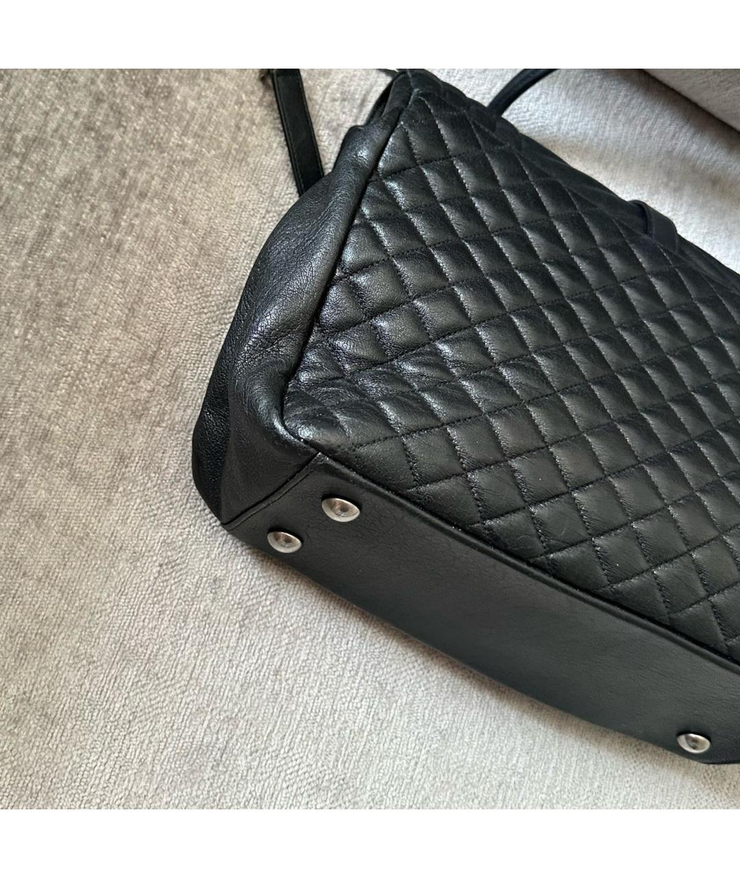 SAINT LAURENT Черная кожаная сумка через плечо, фото 6