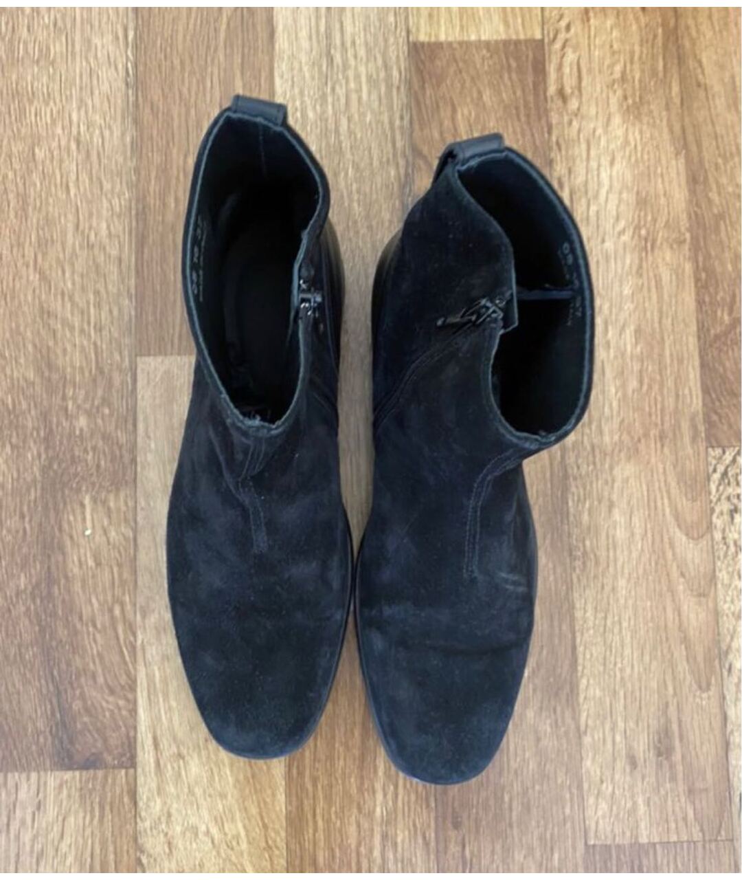 CHRISTIAN DIOR PRE-OWNED Черные замшевые ботинки, фото 2