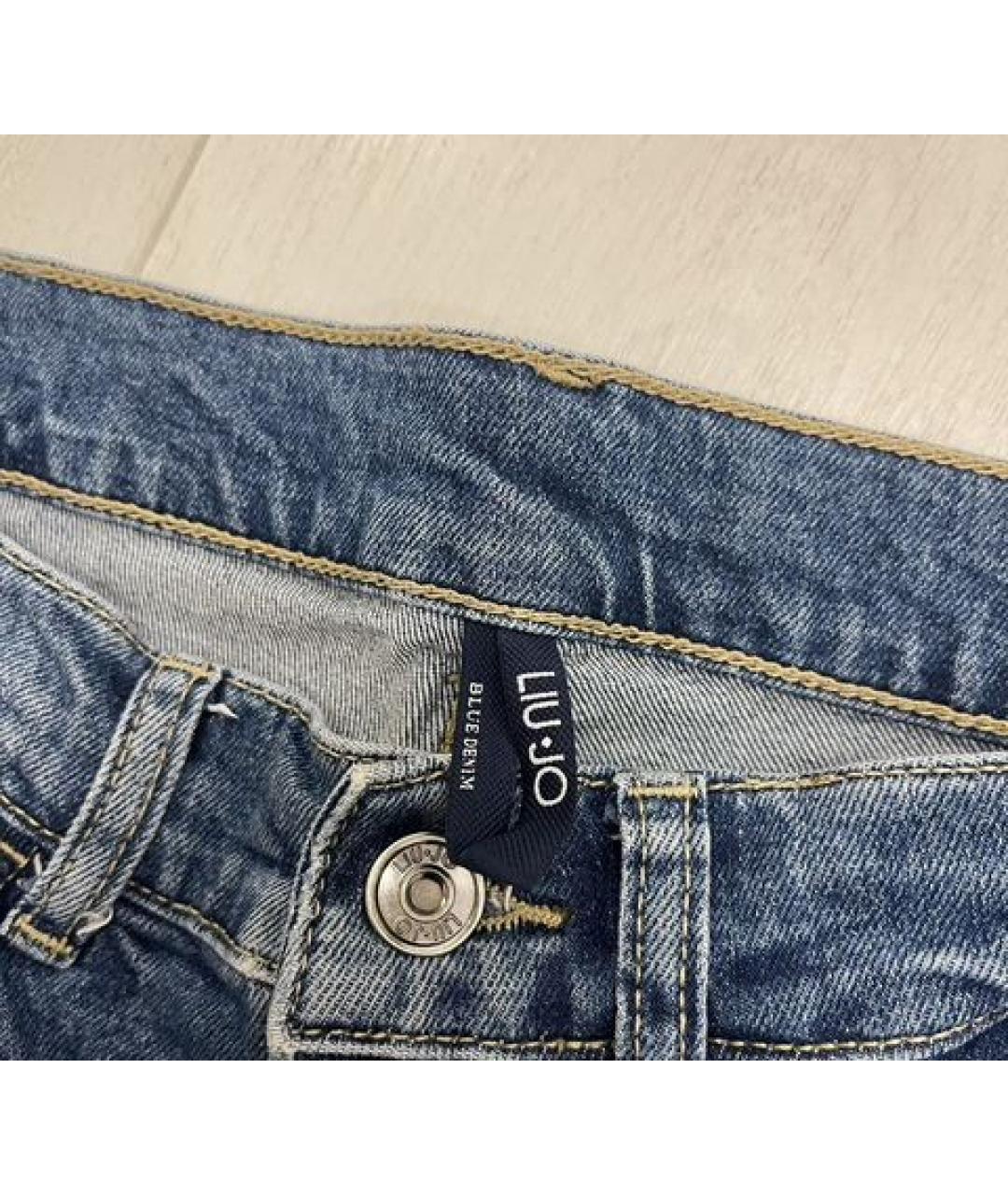 LIU JO Синие хлопковые джинсы слим, фото 4