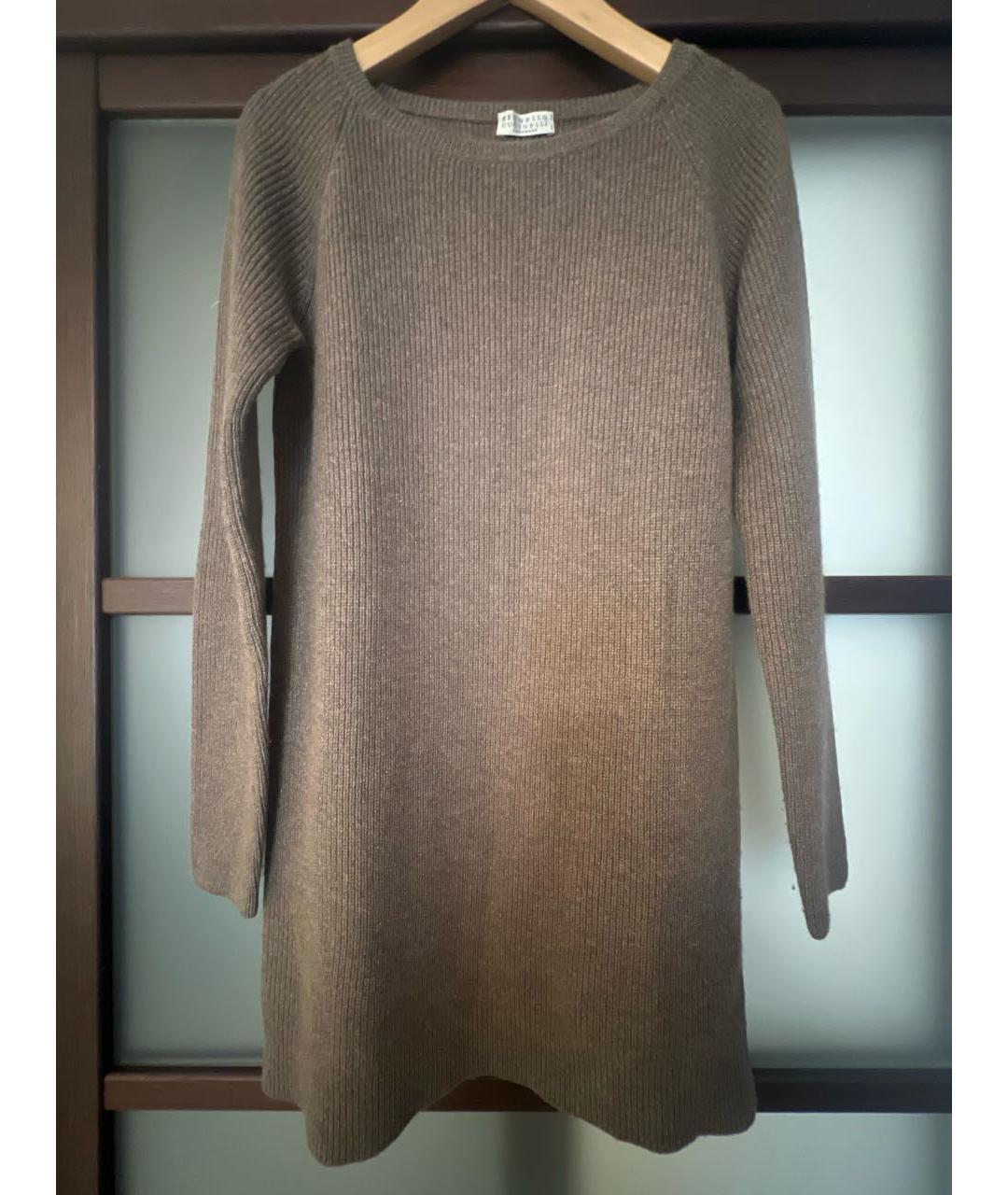 BRUNELLO CUCINELLI Коричневый кашемировый джемпер / свитер, фото 4