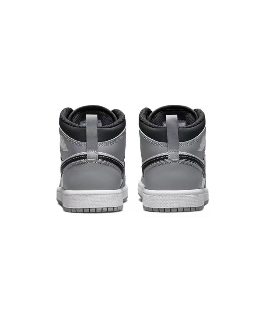 JORDAN Серые кожаные кеды, фото 4