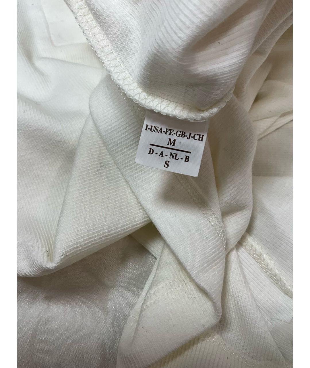 BRUNELLO CUCINELLI Белая хлопковая майка, фото 5