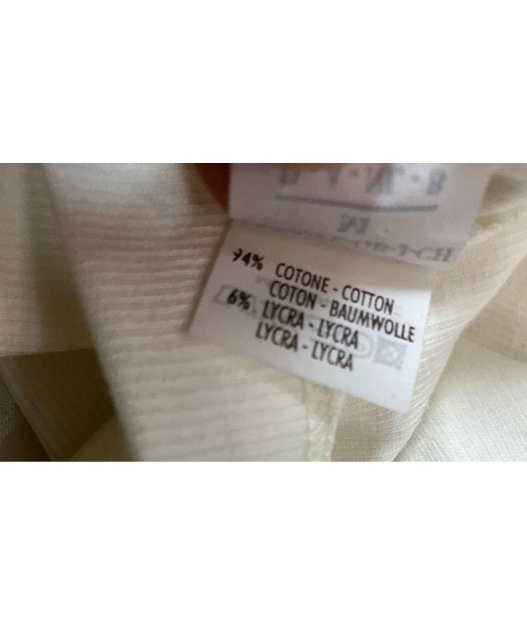 BRUNELLO CUCINELLI Белая хлопковая майка, фото 6