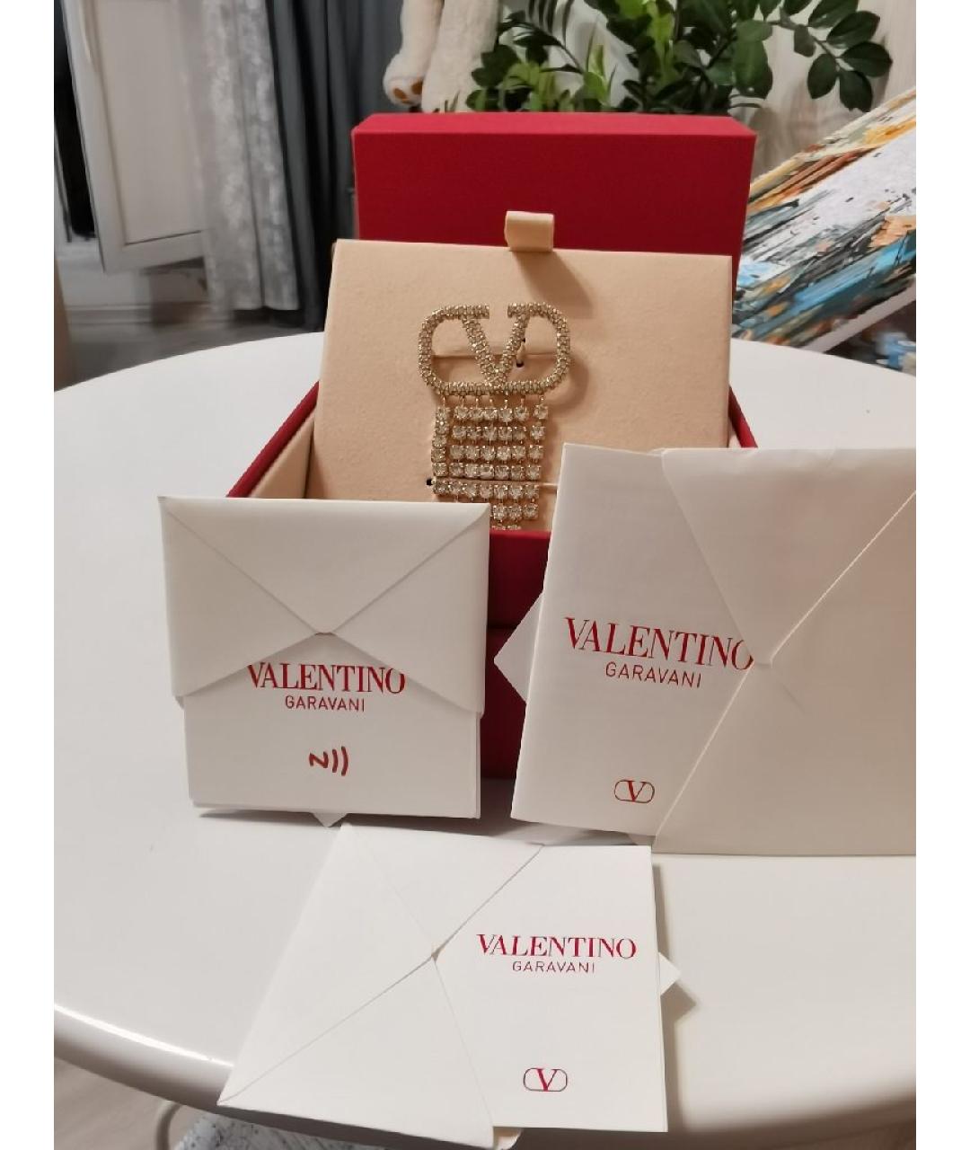 VALENTINO Желтая металлическая булавка / брошь, фото 6