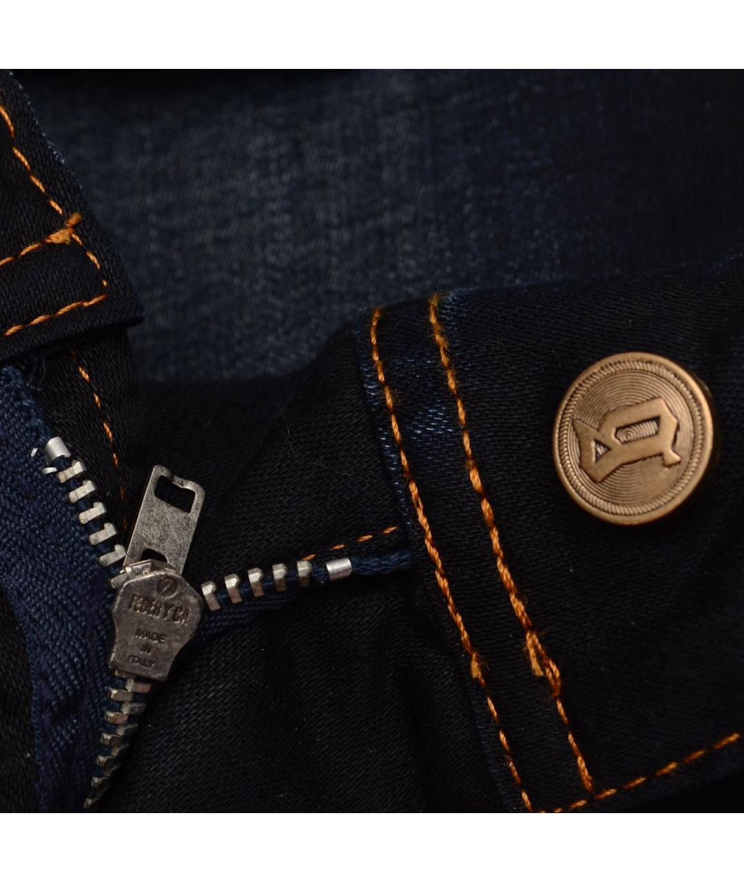 JOHN GALLIANO Темно-синие хлопковые джинсы клеш, фото 4