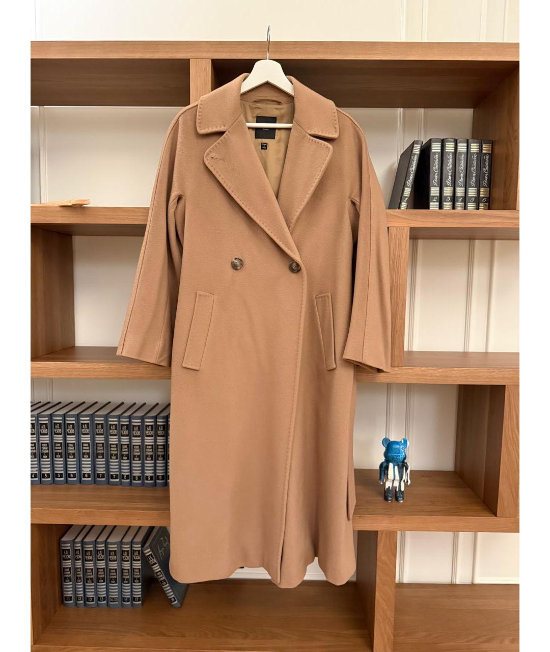 'S MAX MARA Бежевое шерстяное пальто, фото 4