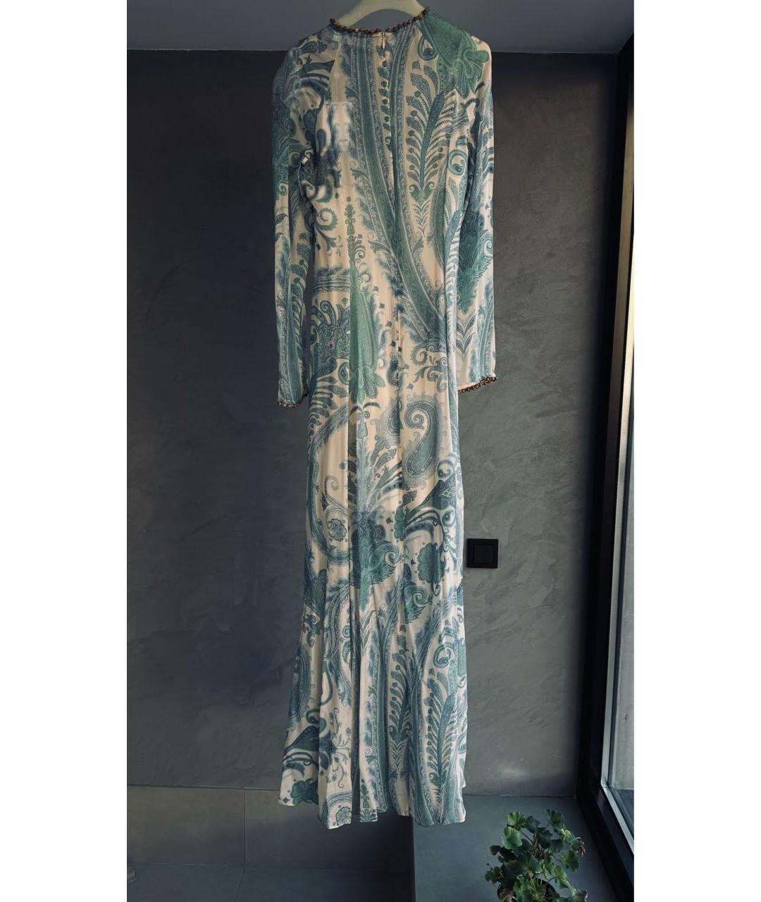 ZIMMERMANN Голубое вискозное повседневное платье, фото 2