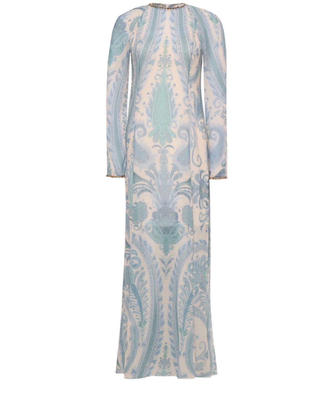 ZIMMERMANN Голубое вискозное повседневное платье, фото 7