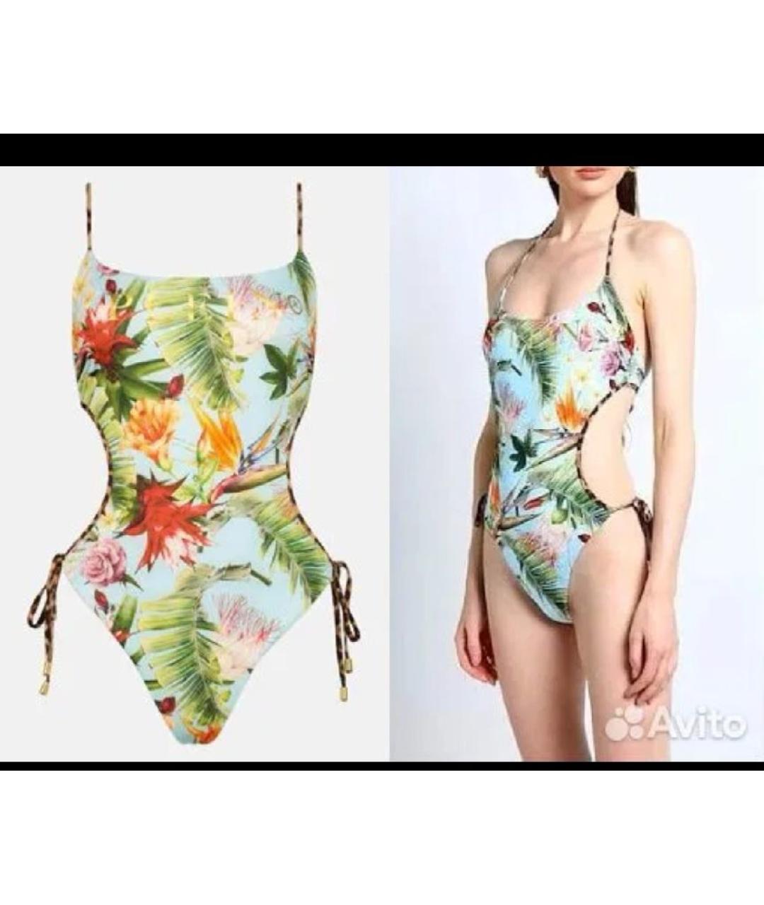 PHILIPP PLEIN Мульти полиэстеровый купальник, фото 4