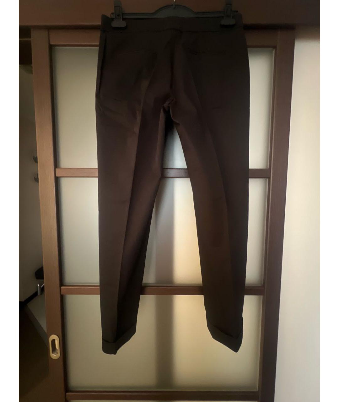 ETRO Черные хлопковые брюки узкие, фото 2