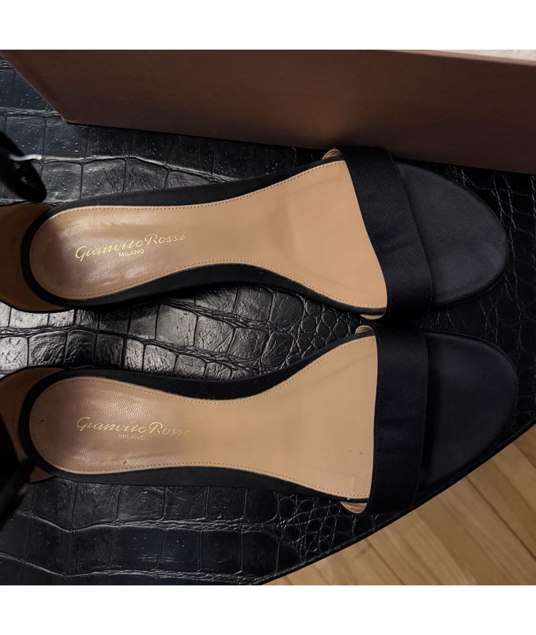 GIANVITO ROSSI Черные босоножки, фото 4