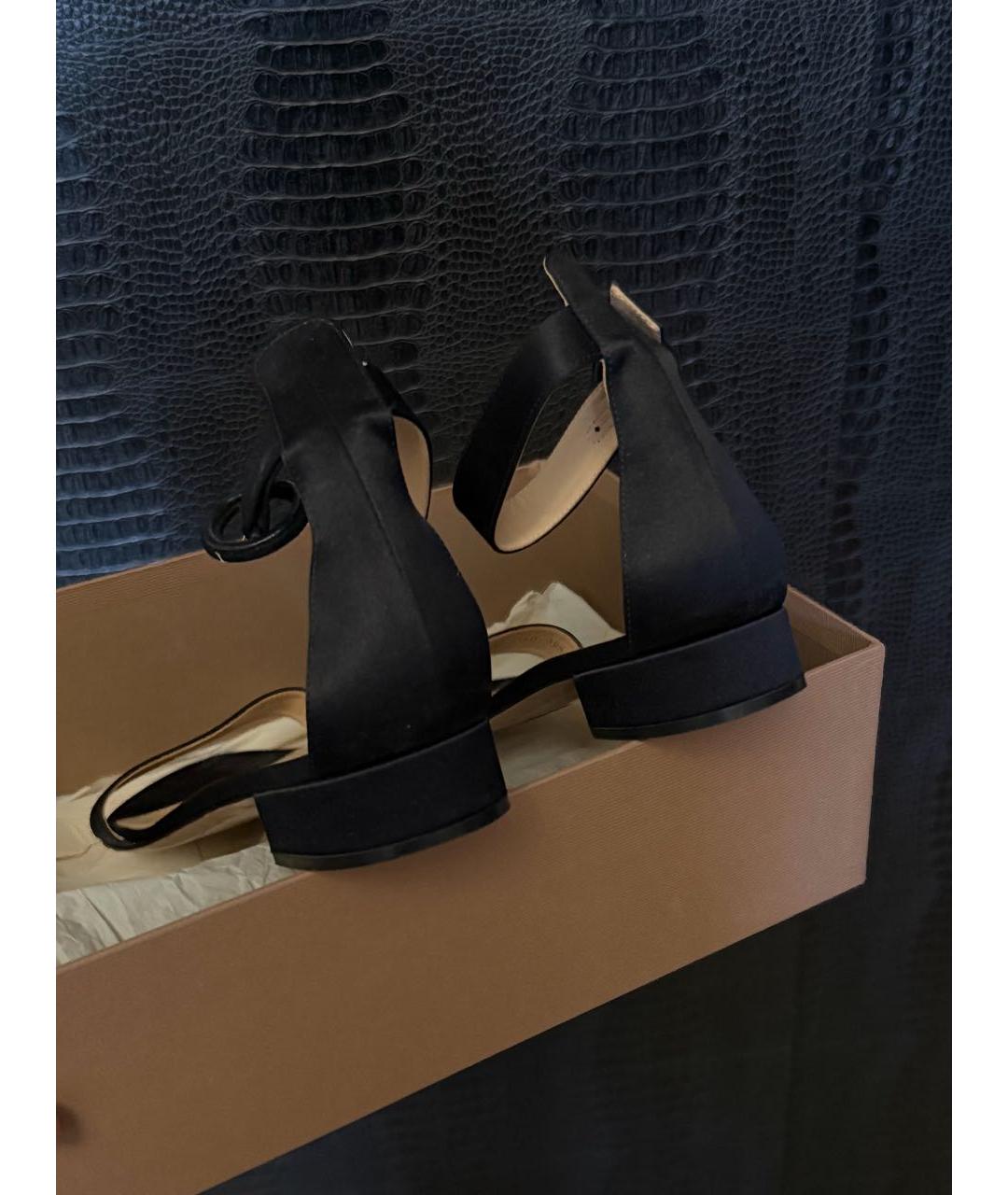 GIANVITO ROSSI Черные босоножки, фото 5