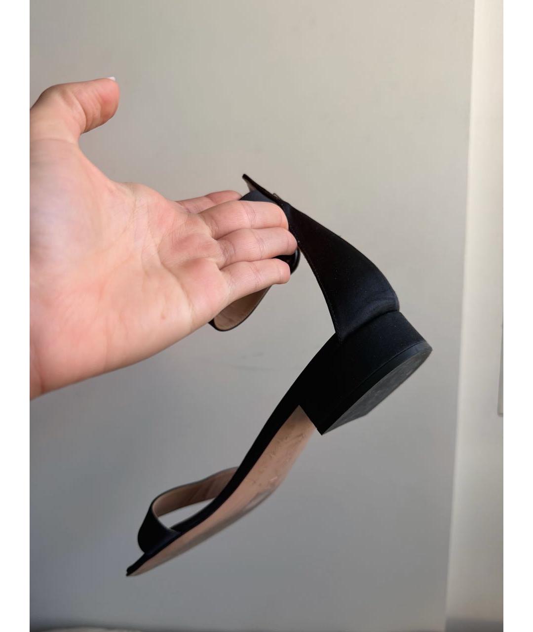 GIANVITO ROSSI Черные босоножки, фото 3