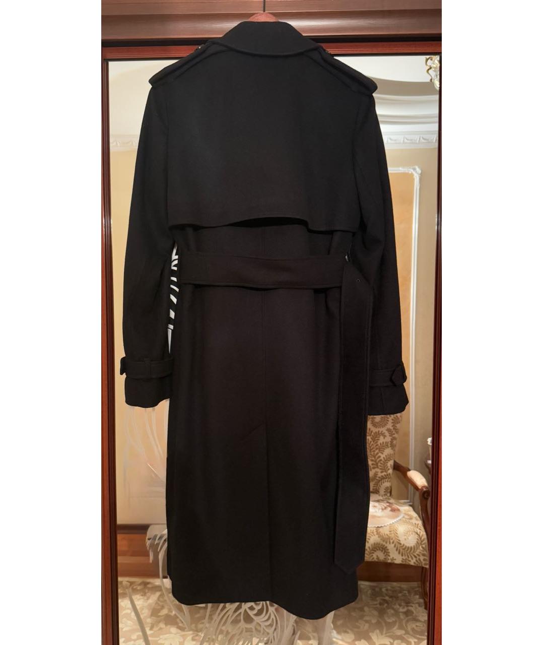 BURBERRY Черное кашемировое пальто, фото 3