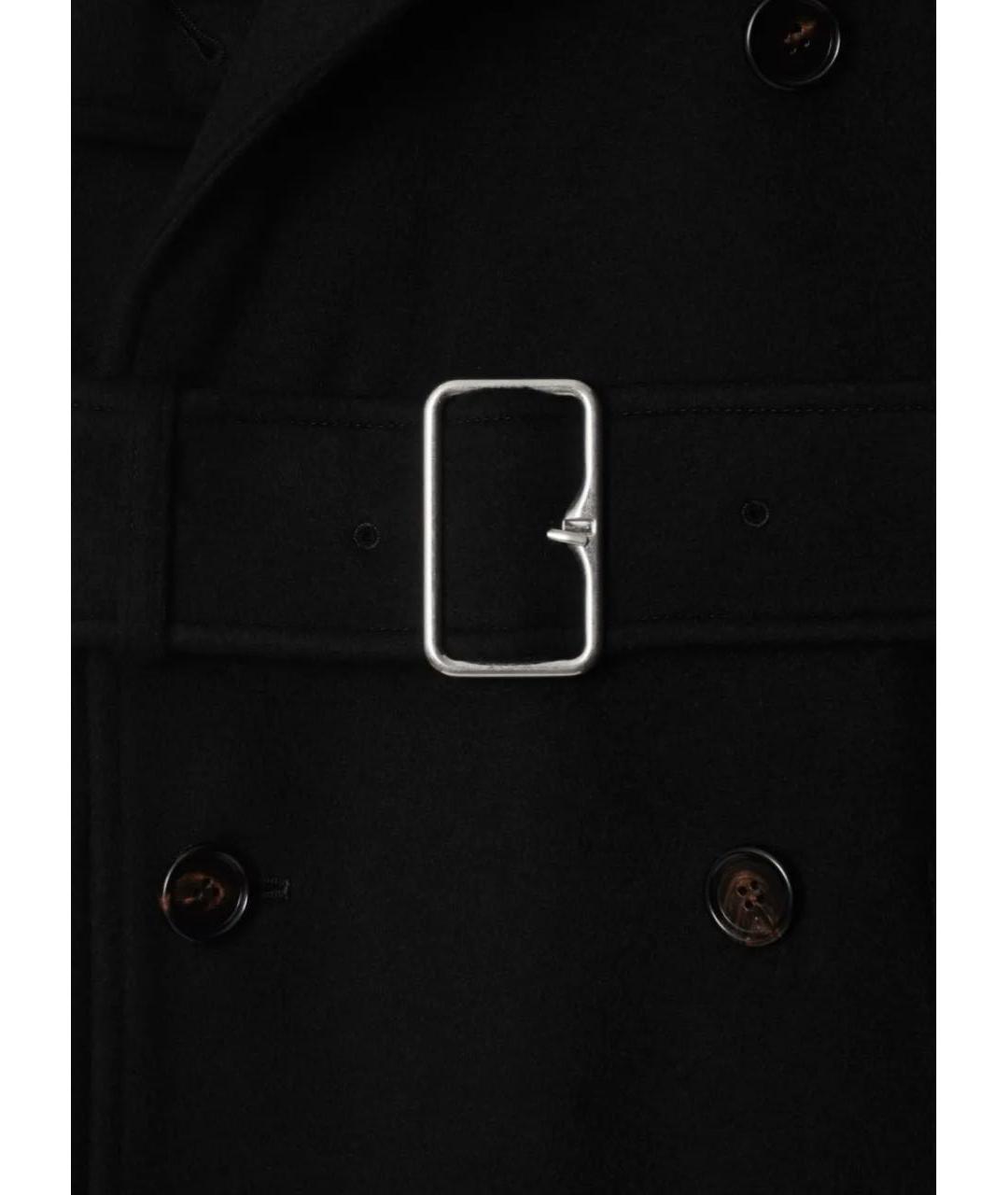 BURBERRY Черное кашемировое пальто, фото 4