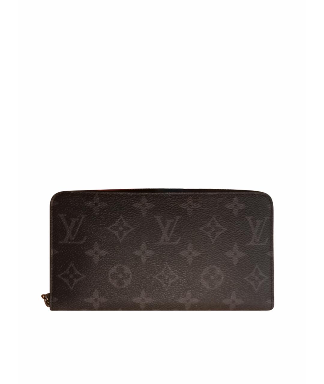 LOUIS VUITTON Серый кожаный кошелек, фото 1