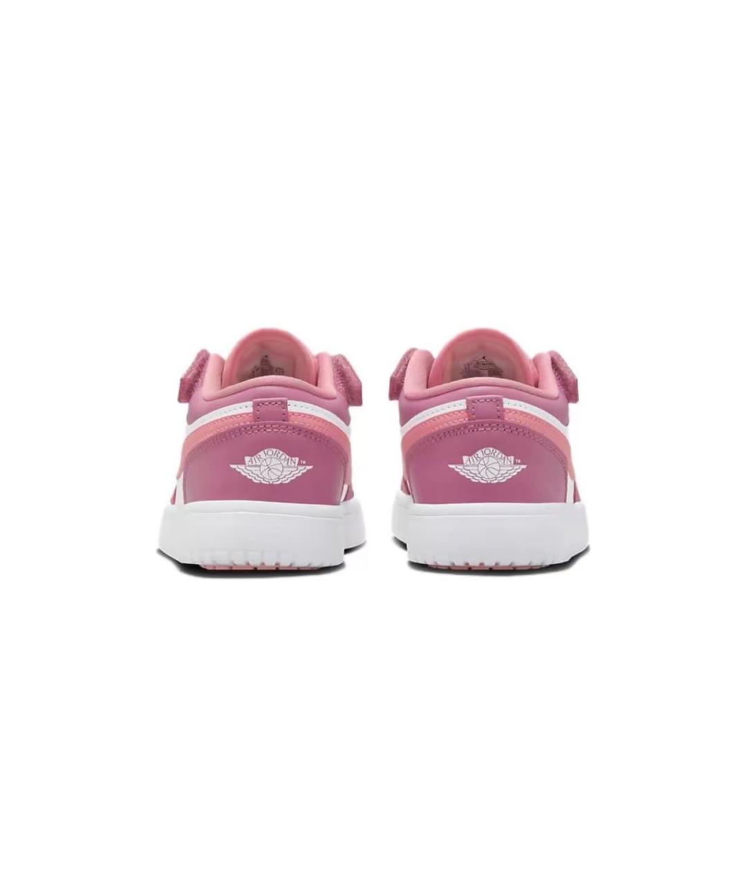 JORDAN Розовые кожаные кеды, фото 4