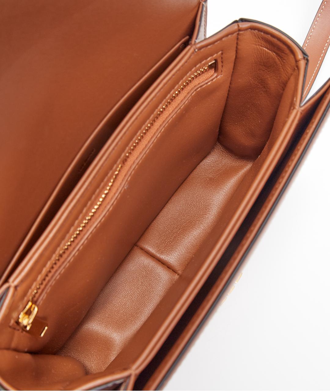 CELINE Бежевая тканевая сумка через плечо, фото 5