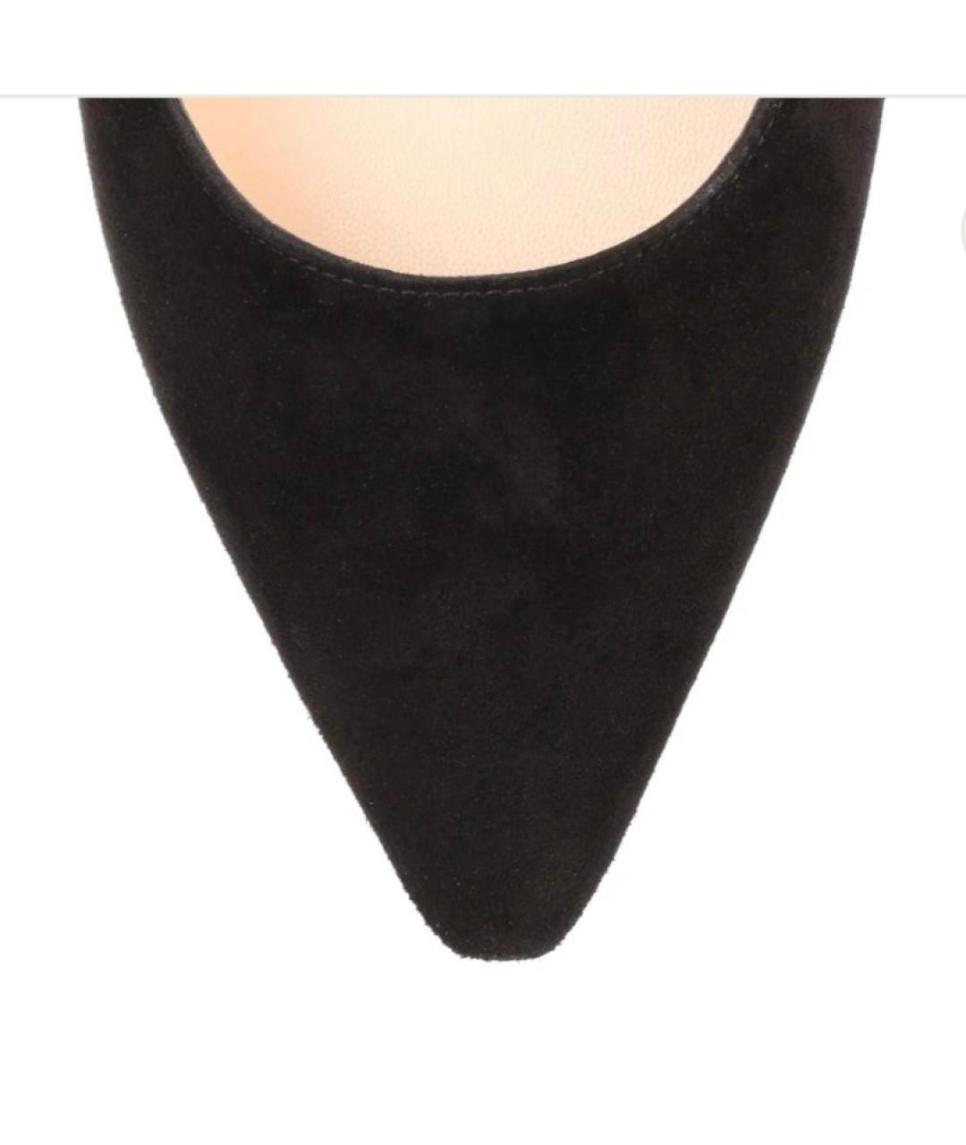 JIMMY CHOO Черные замшевые балетки, фото 6