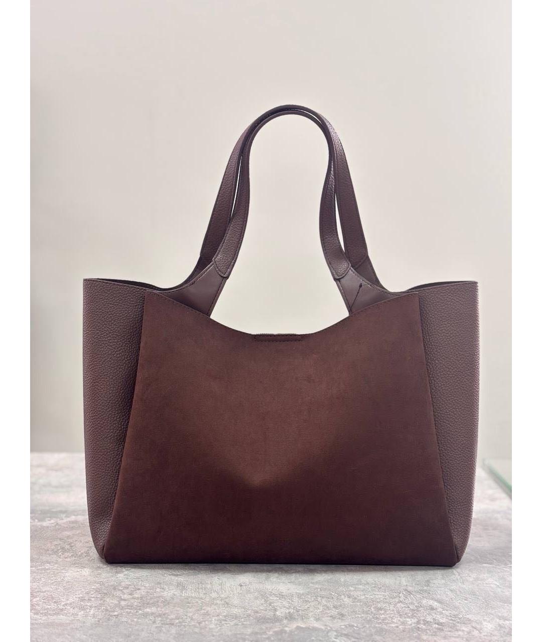 DKNY Коричневая сумка тоут из искусственной кожи, фото 3