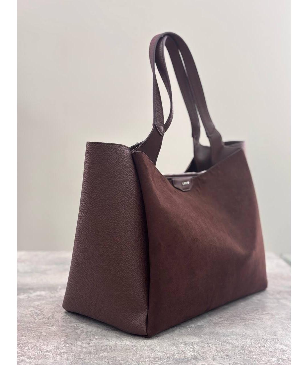 DKNY Коричневая сумка тоут из искусственной кожи, фото 2