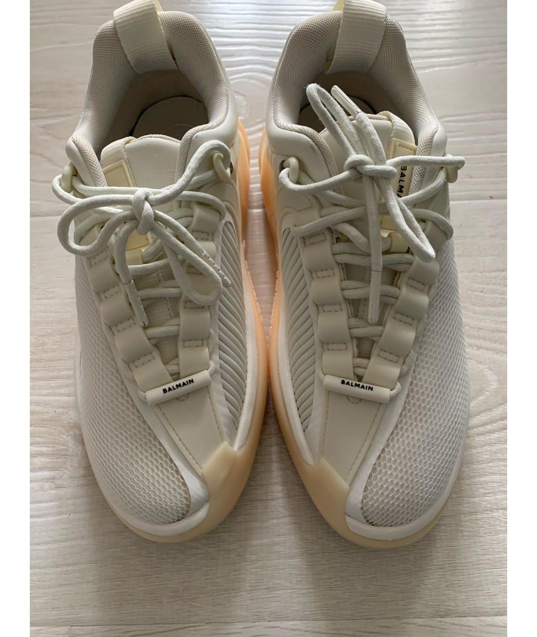 BALMAIN Белые текстильные кроссовки, фото 2