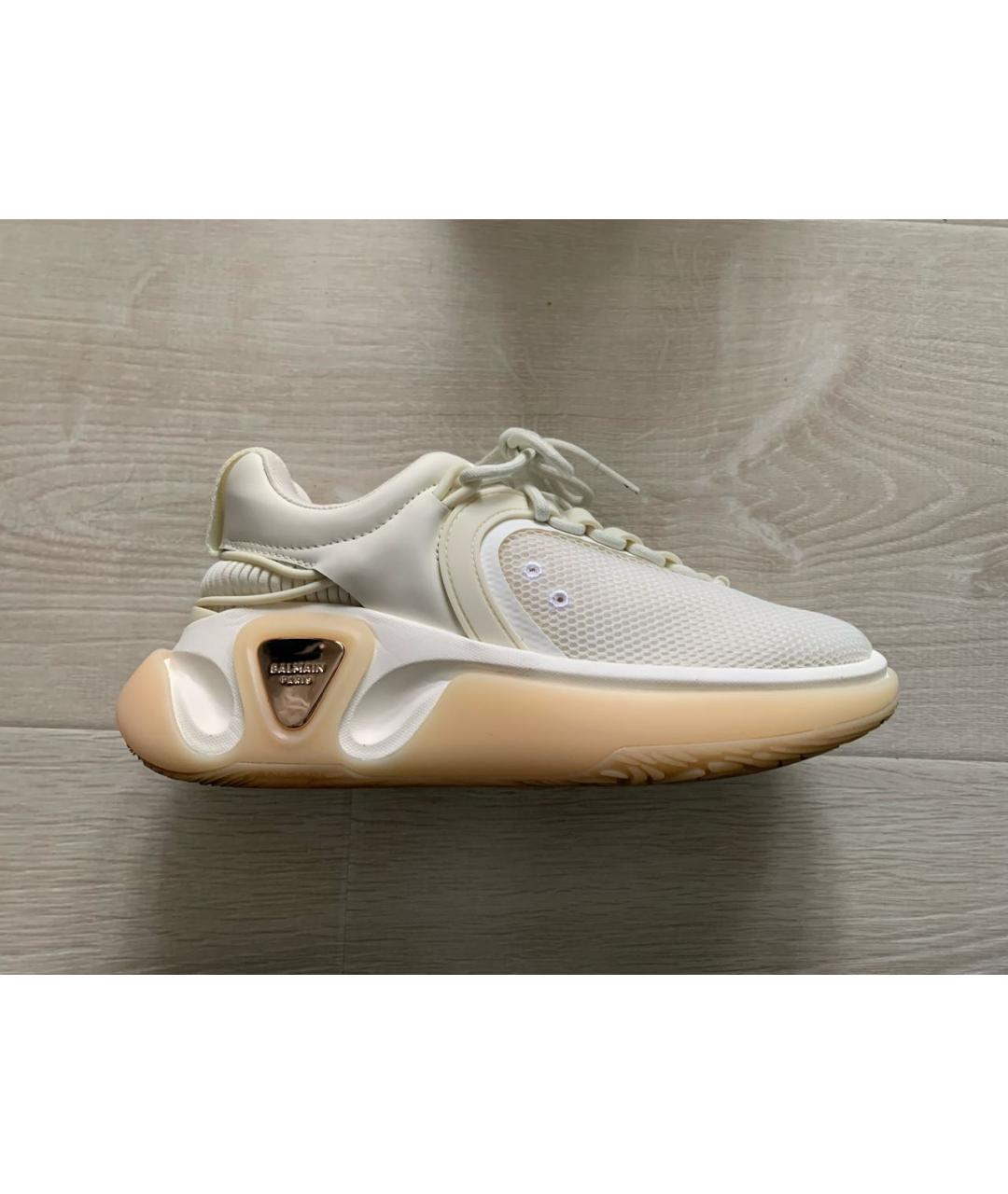 BALMAIN Белые текстильные кроссовки, фото 6