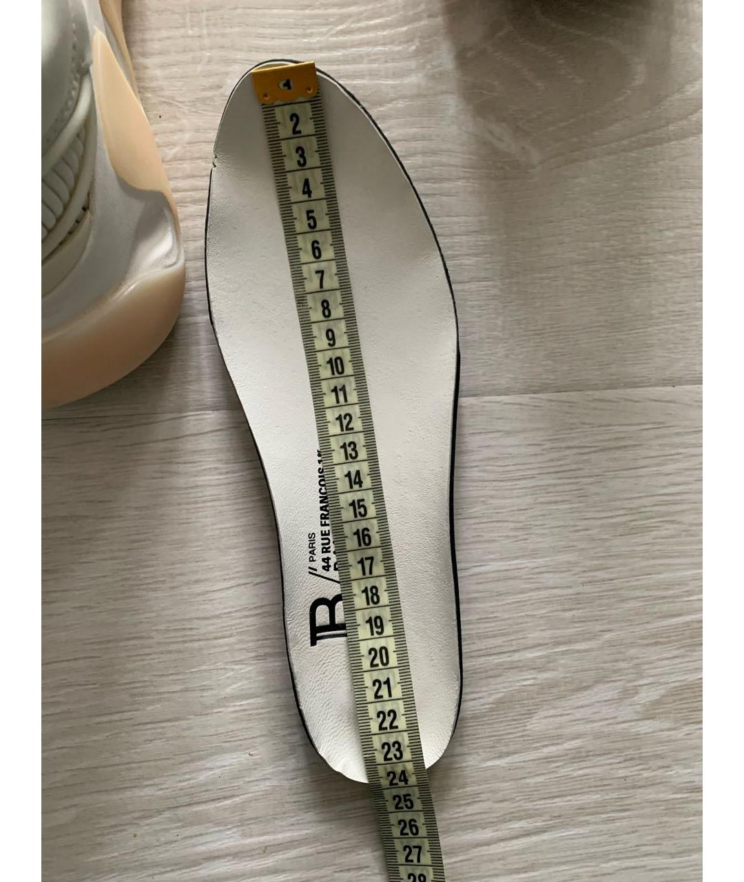 BALMAIN Белые текстильные кроссовки, фото 4