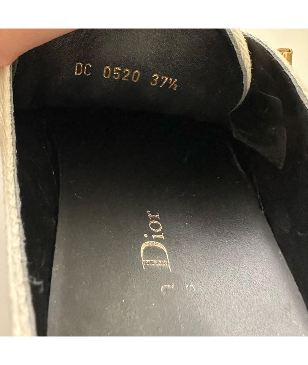 CHRISTIAN DIOR Черные текстильные кеды, фото 8