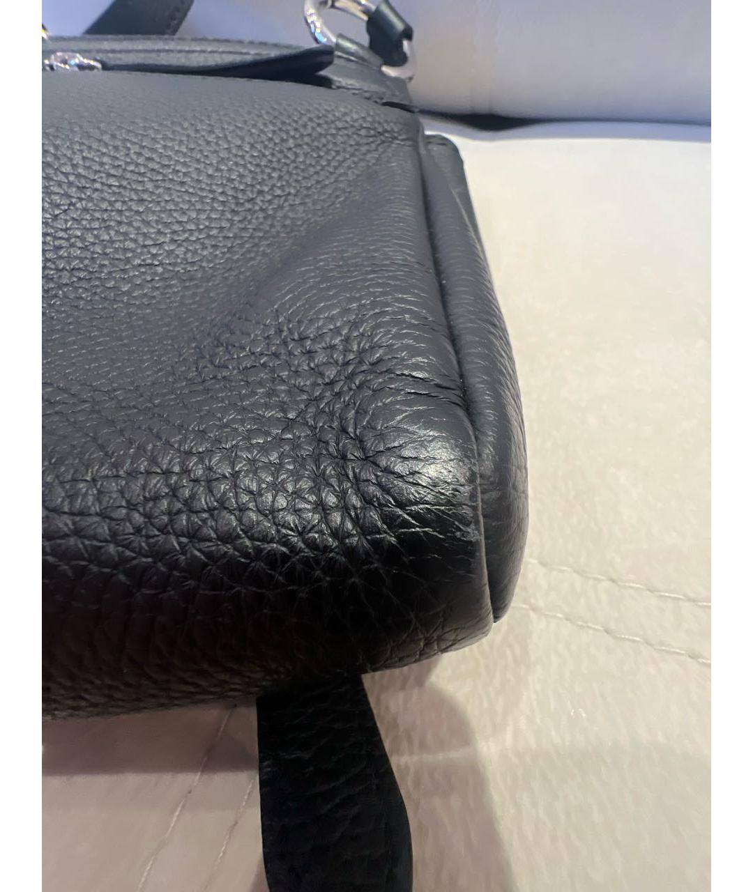 BURBERRY Черная кожаная сумка через плечо, фото 5