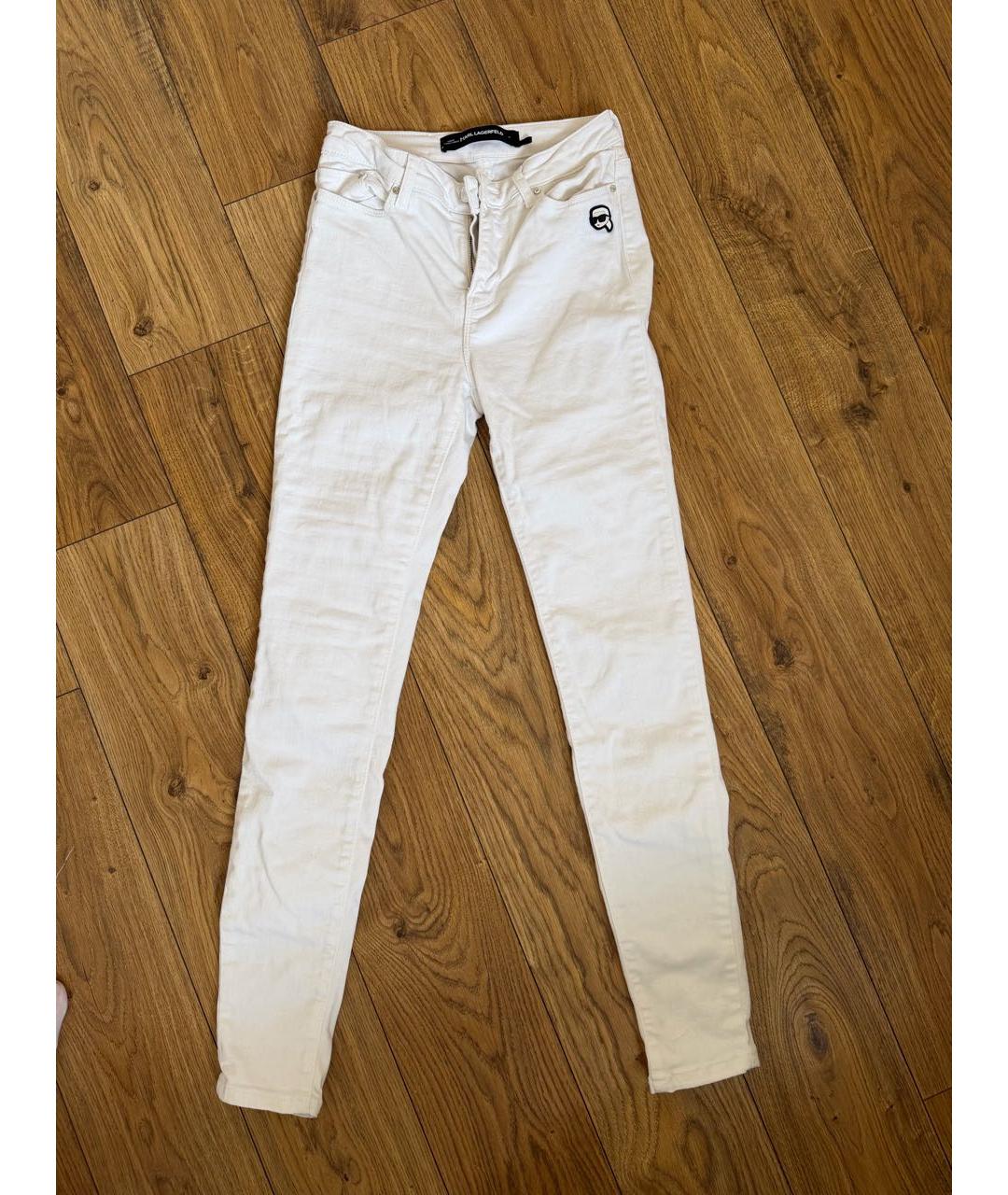 KARL LAGERFELD Белые джинсы слим, фото 7