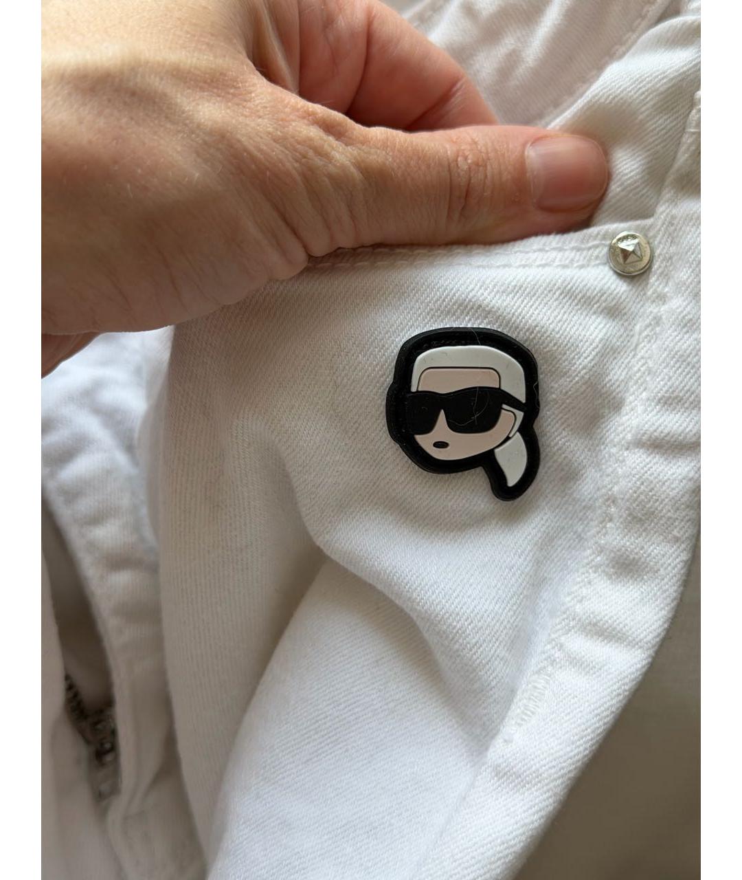 KARL LAGERFELD Белые джинсы слим, фото 4