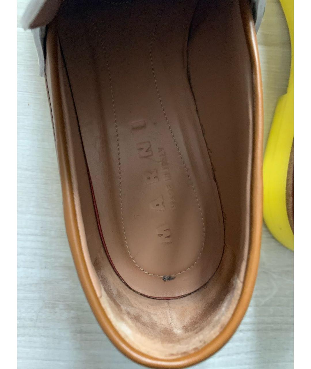 MARNI Мульти кожаные лоферы, фото 5