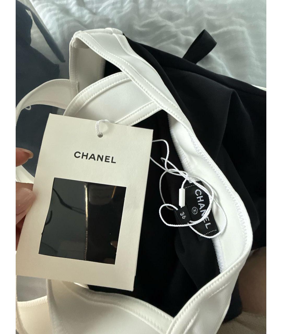 CHANEL Черный полиамидовый купальник, фото 4