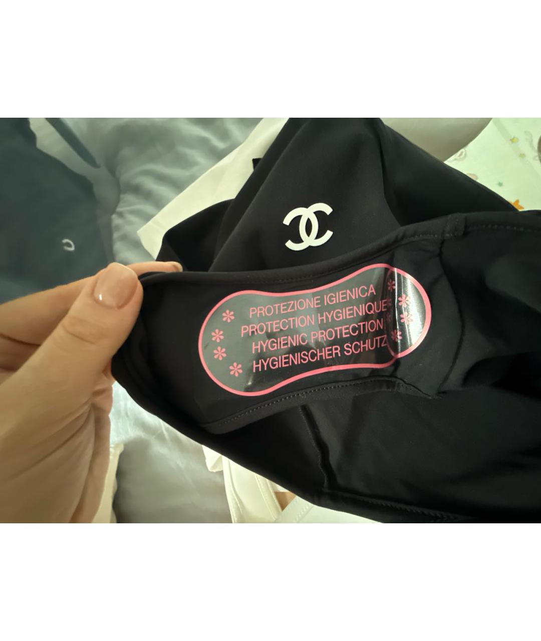 CHANEL Черный полиамидовый купальник, фото 3