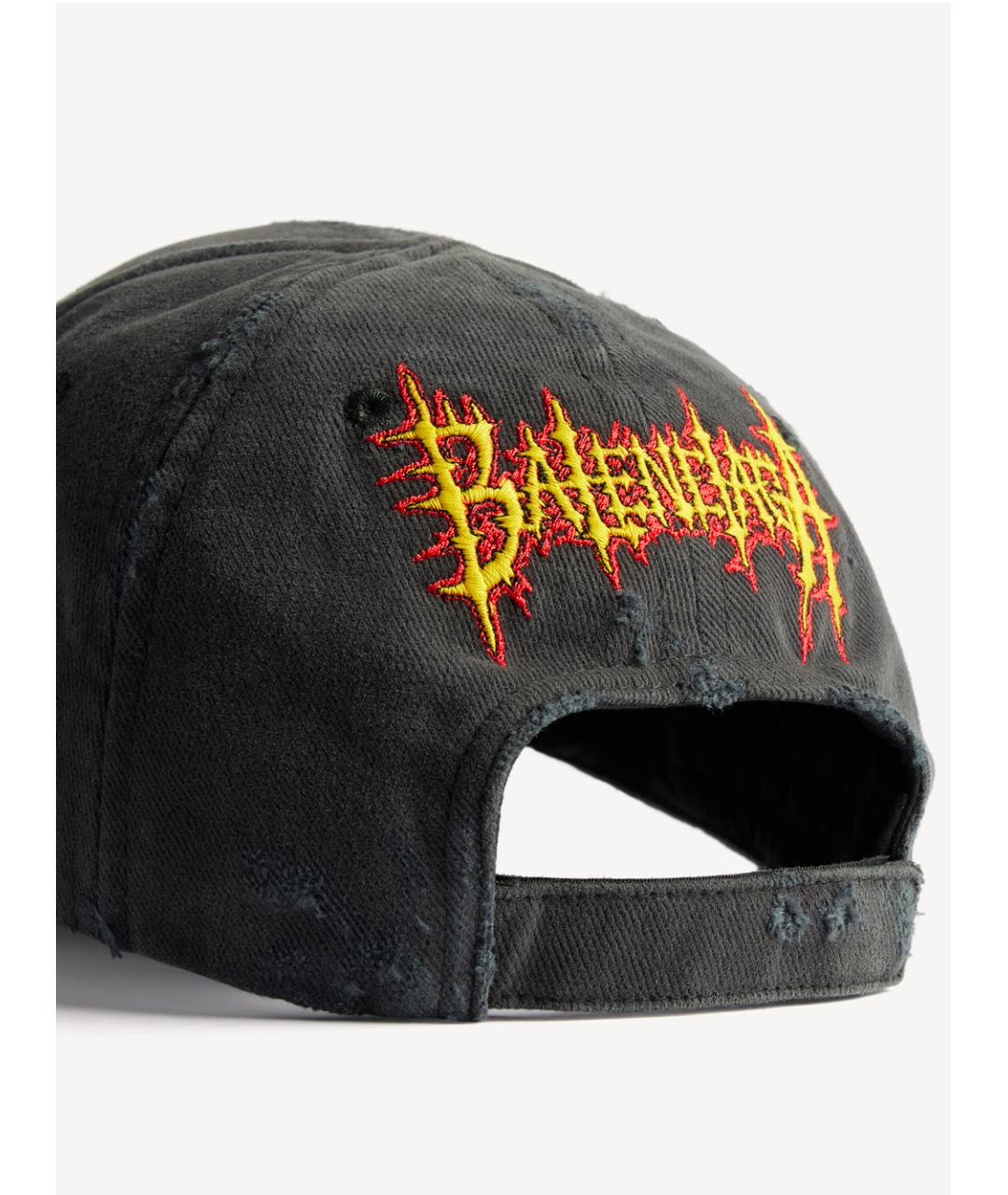 BALENCIAGA Черная хлопковая кепка, фото 3