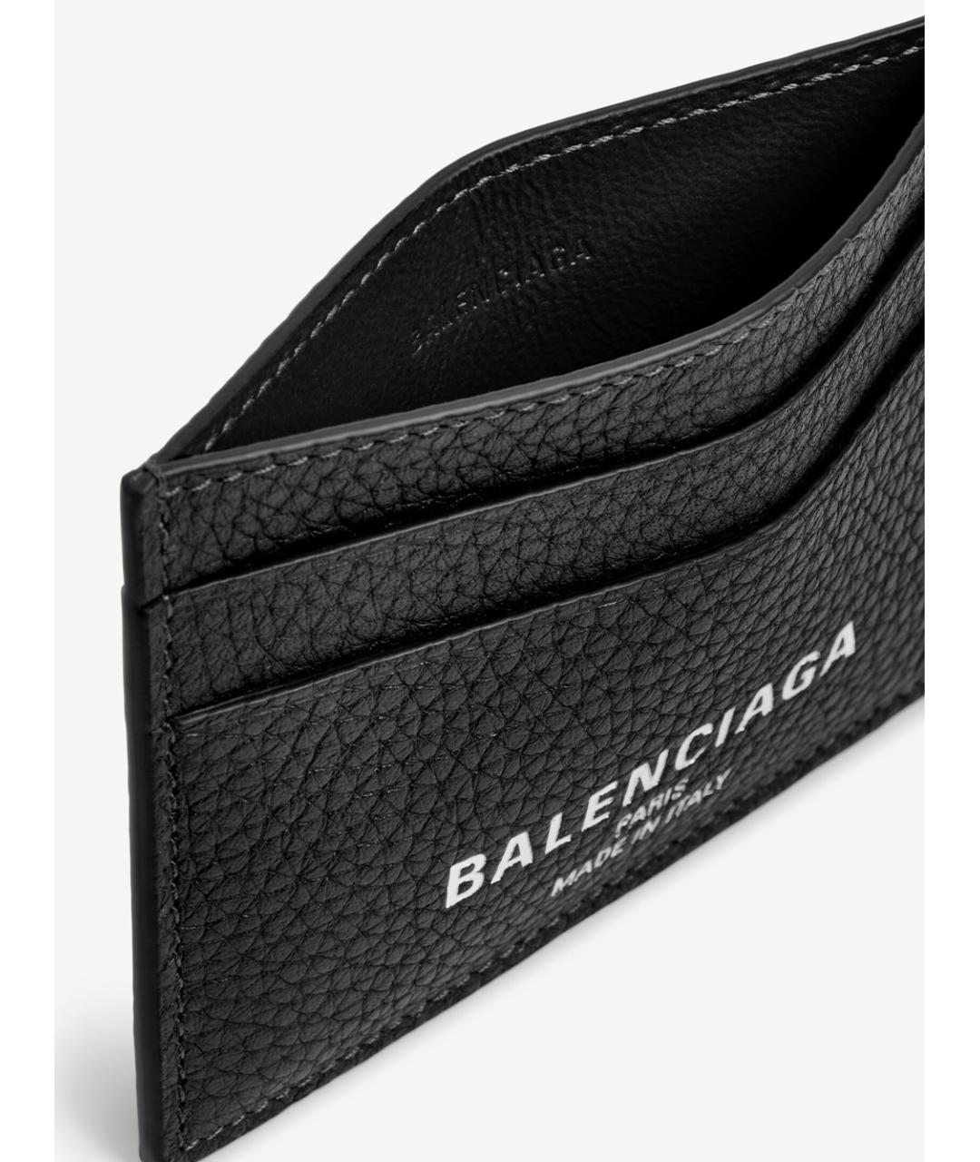 BALENCIAGA Черный кожаный кардхолдер, фото 3