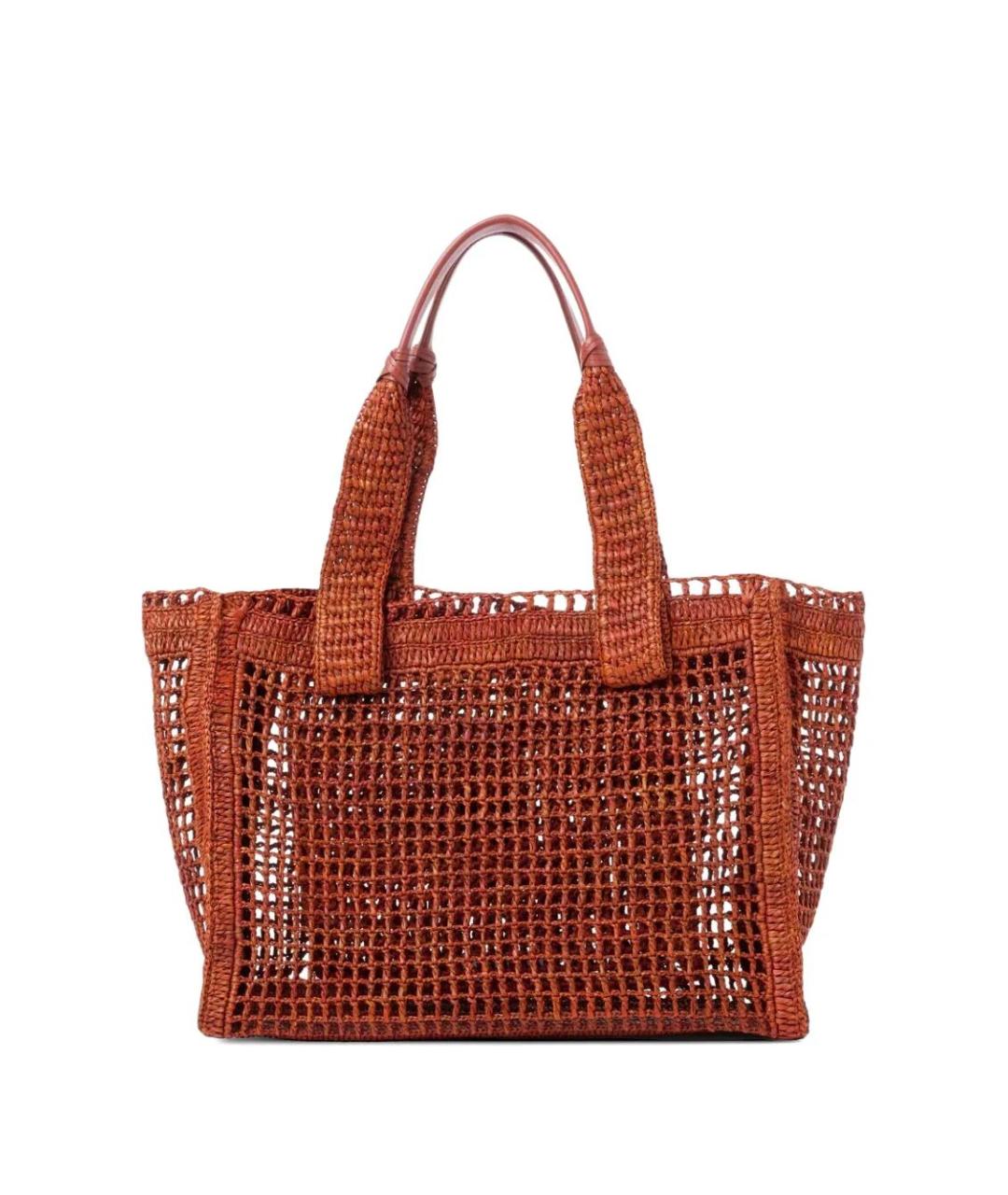 CHLOE Коричневая пелетеная сумка тоут, фото 2