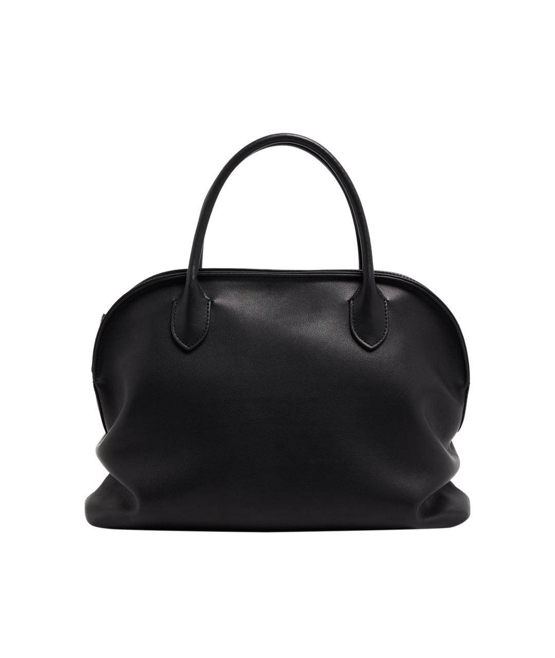 THE ROW Черная кожаная сумка с короткими ручками, фото 1