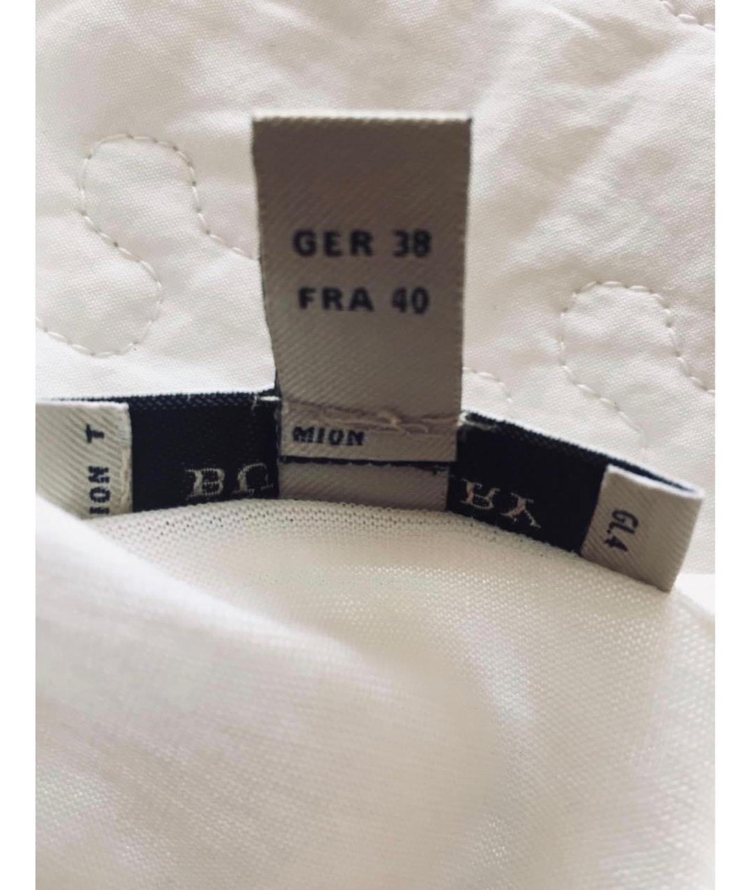 BURBERRY Белое хлопковое повседневное платье, фото 5