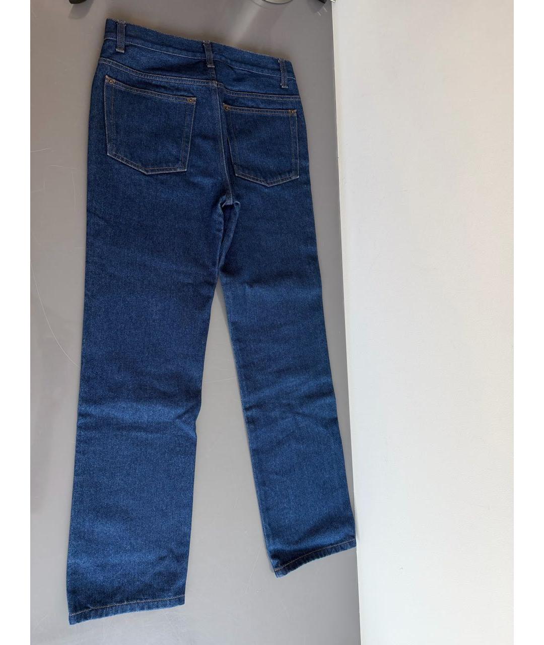 THE ROW Темно-синие хлопковые прямые джинсы, фото 2