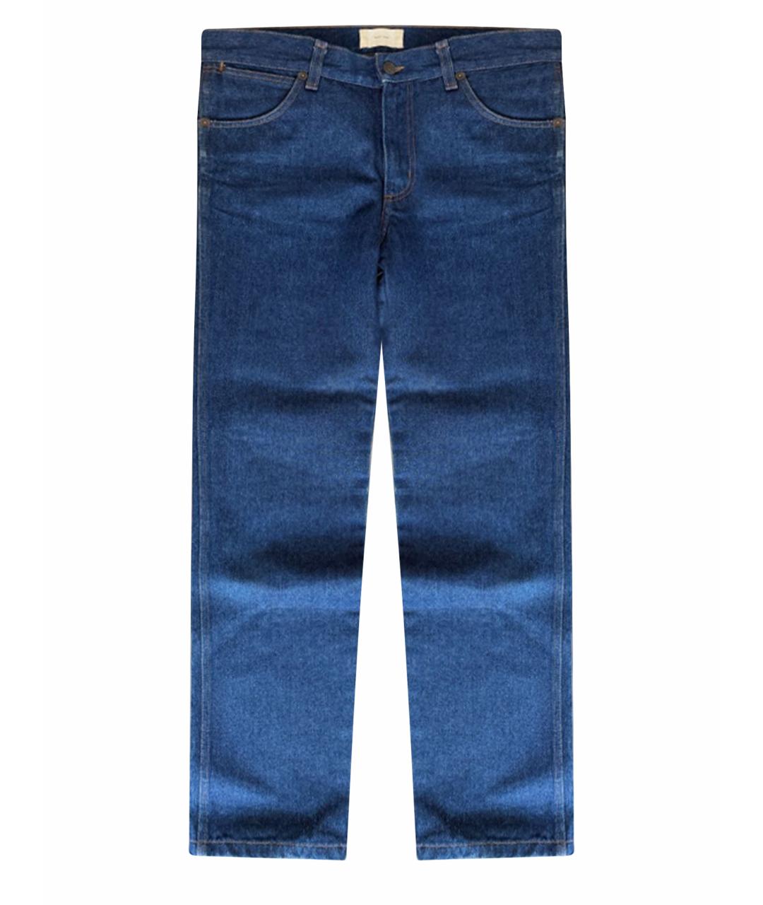 THE ROW Темно-синие хлопковые прямые джинсы, фото 1