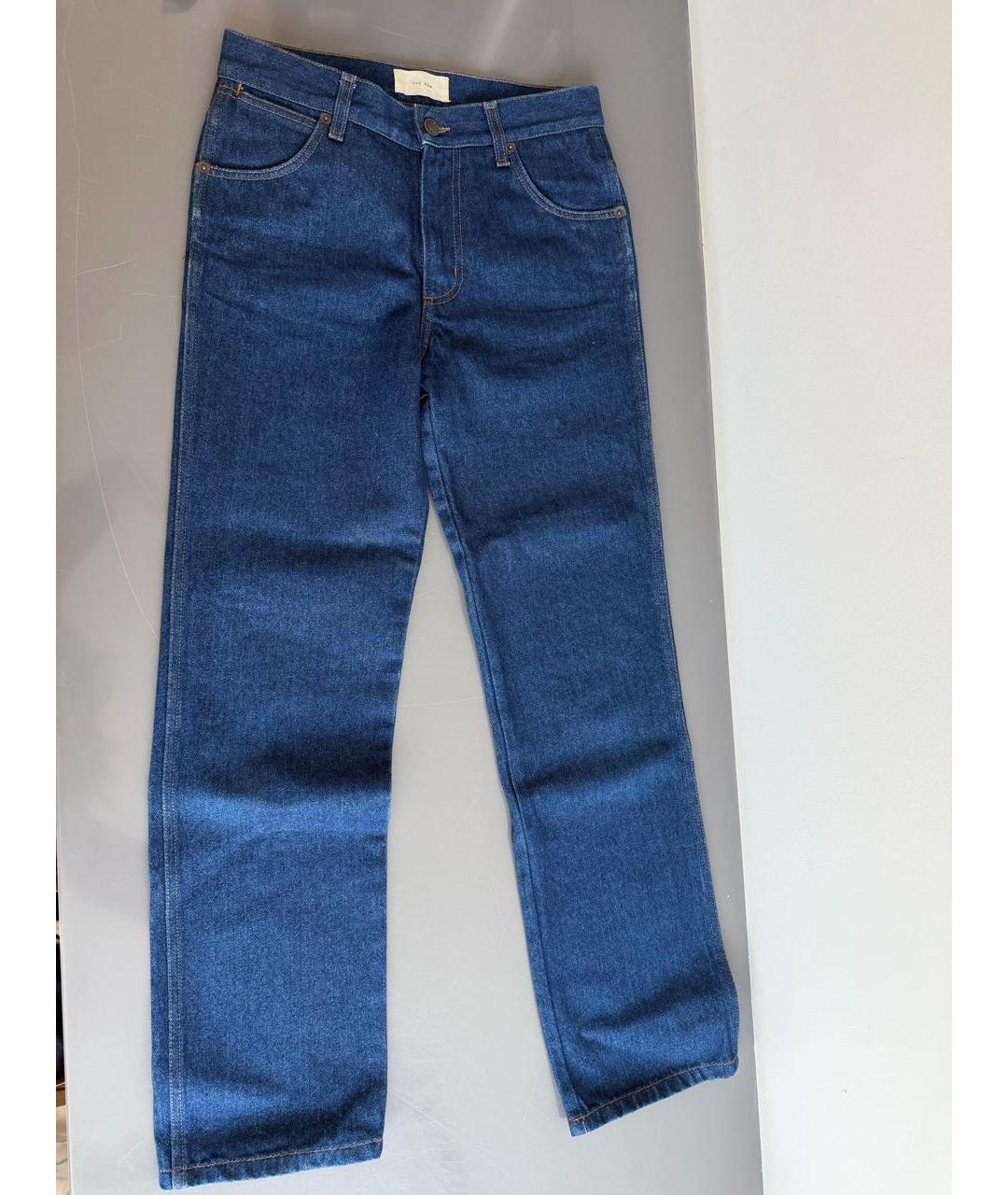 THE ROW Темно-синие хлопковые прямые джинсы, фото 6