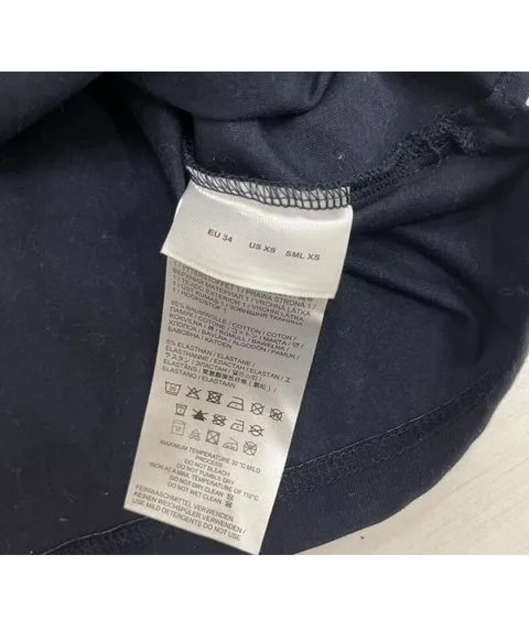 BOGNER Темно-синяя хлопковая футболка, фото 3