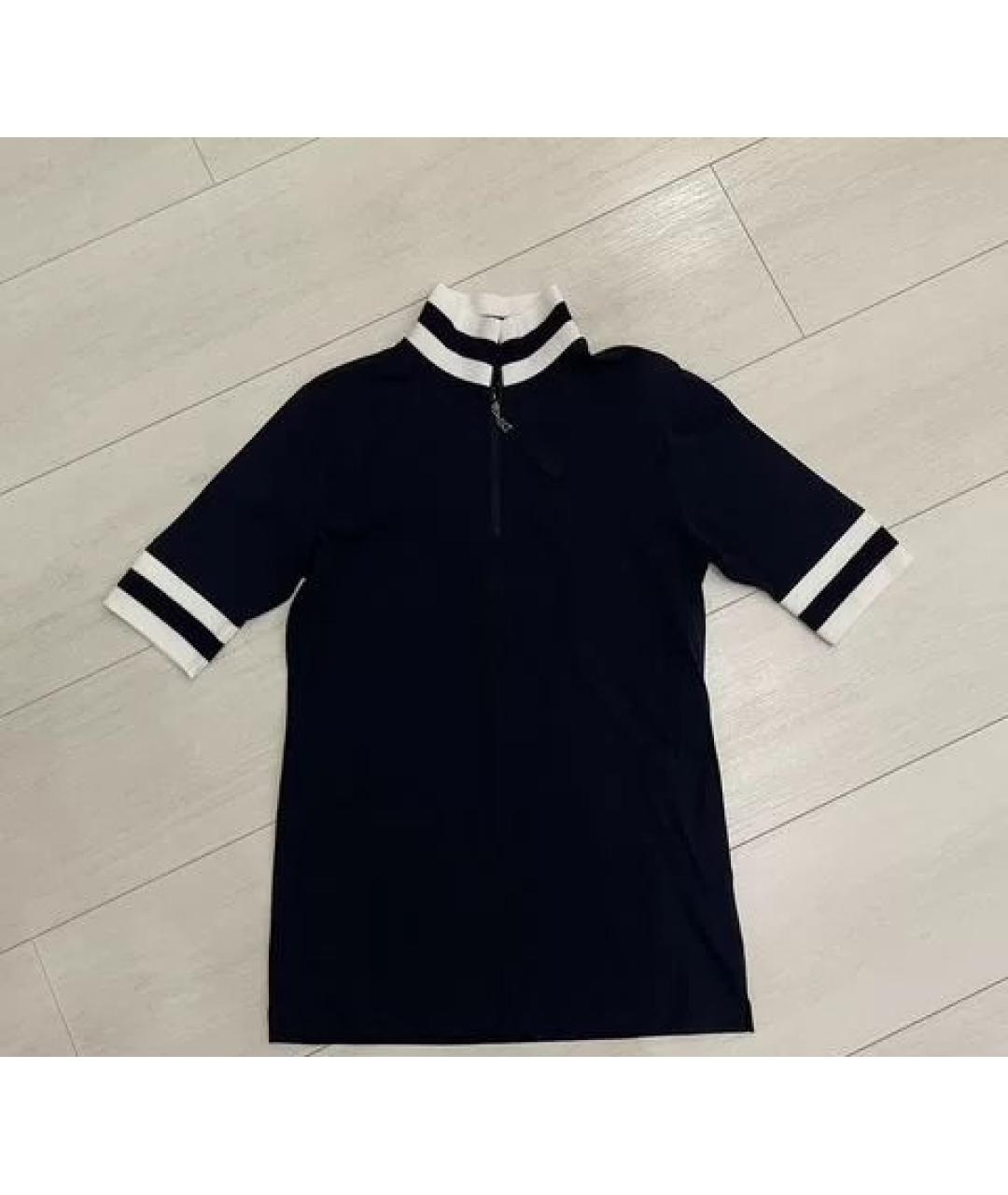 BOGNER Темно-синяя хлопковая футболка, фото 5