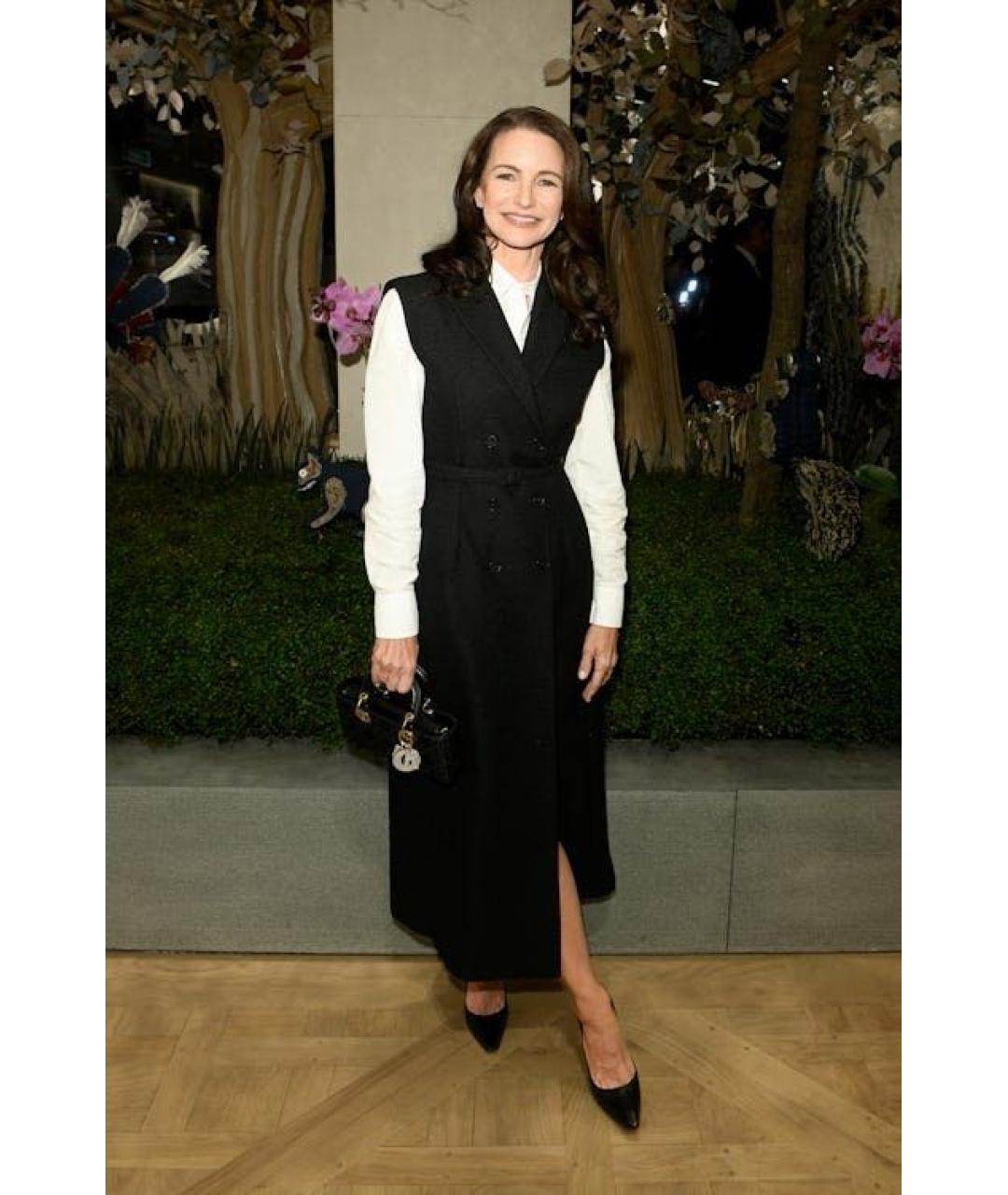 CHRISTIAN DIOR Черное твидовое повседневное платье, фото 5