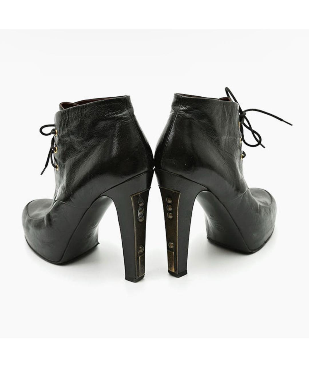 CHANEL Черные кожаные ботильоны, фото 3