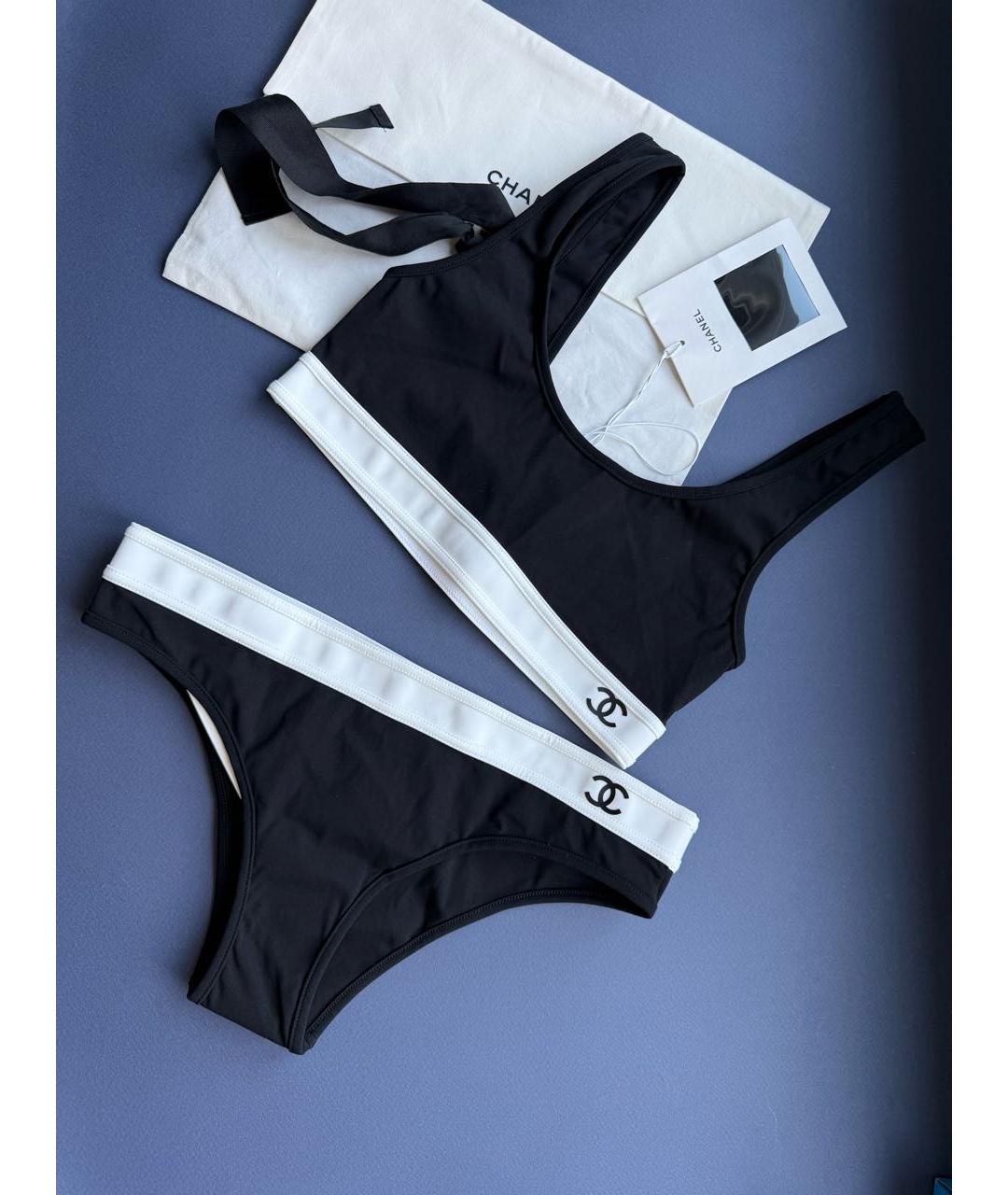CHANEL Черный полиамидовый купальник, фото 5